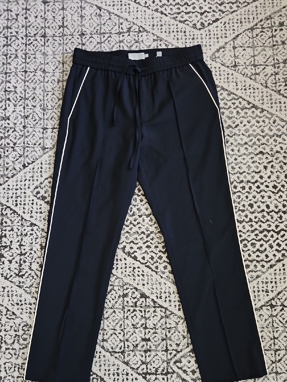 Vince Navy Wool Striped Dress Pants Size Small